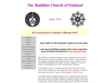 Tablet Screenshot of buddhistchurchofoakland.org